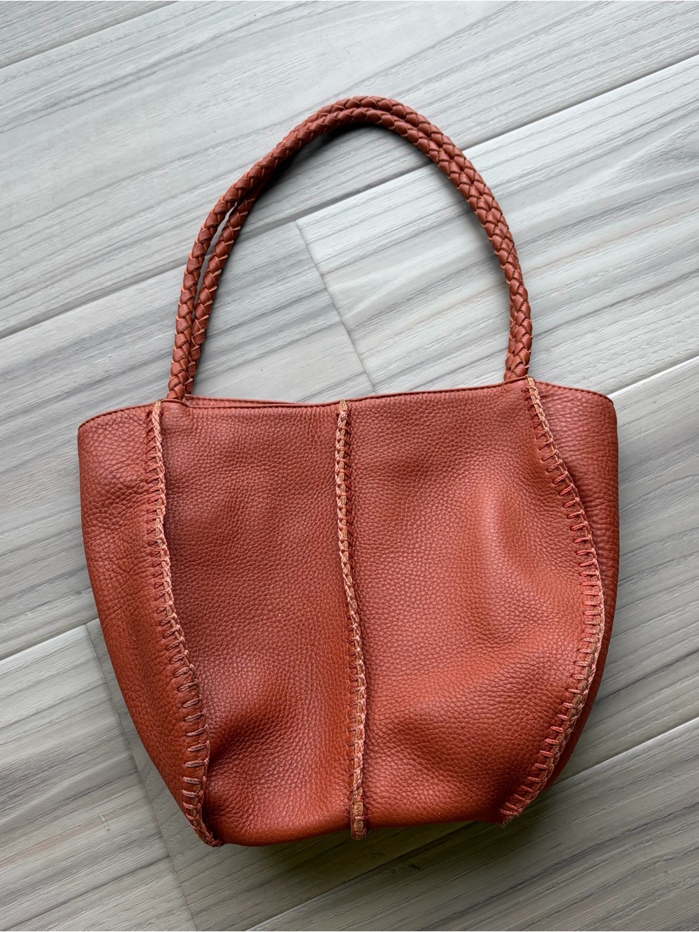 Carlos Falchi Leather Tote